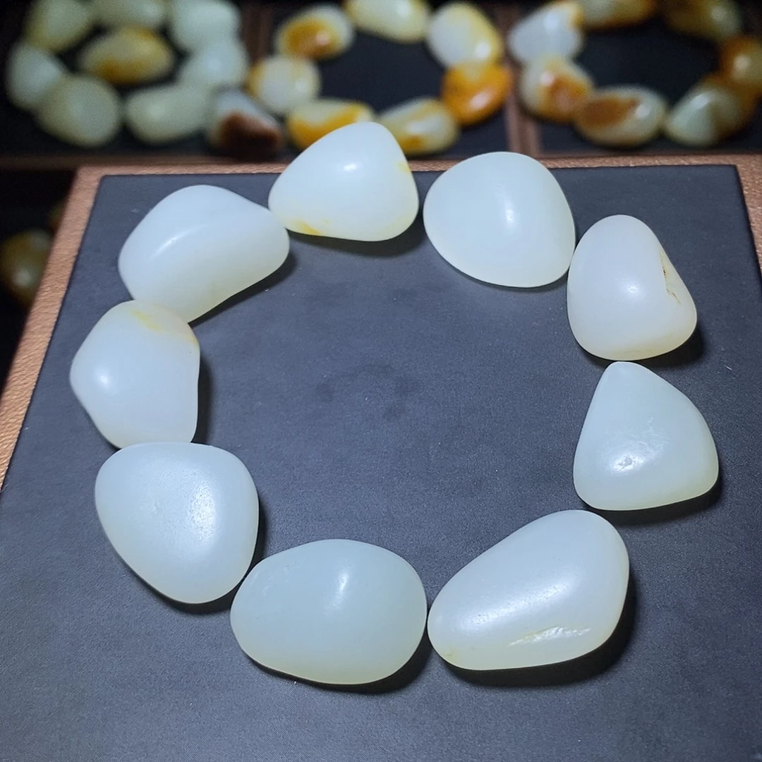 和田玉未镶嵌手链