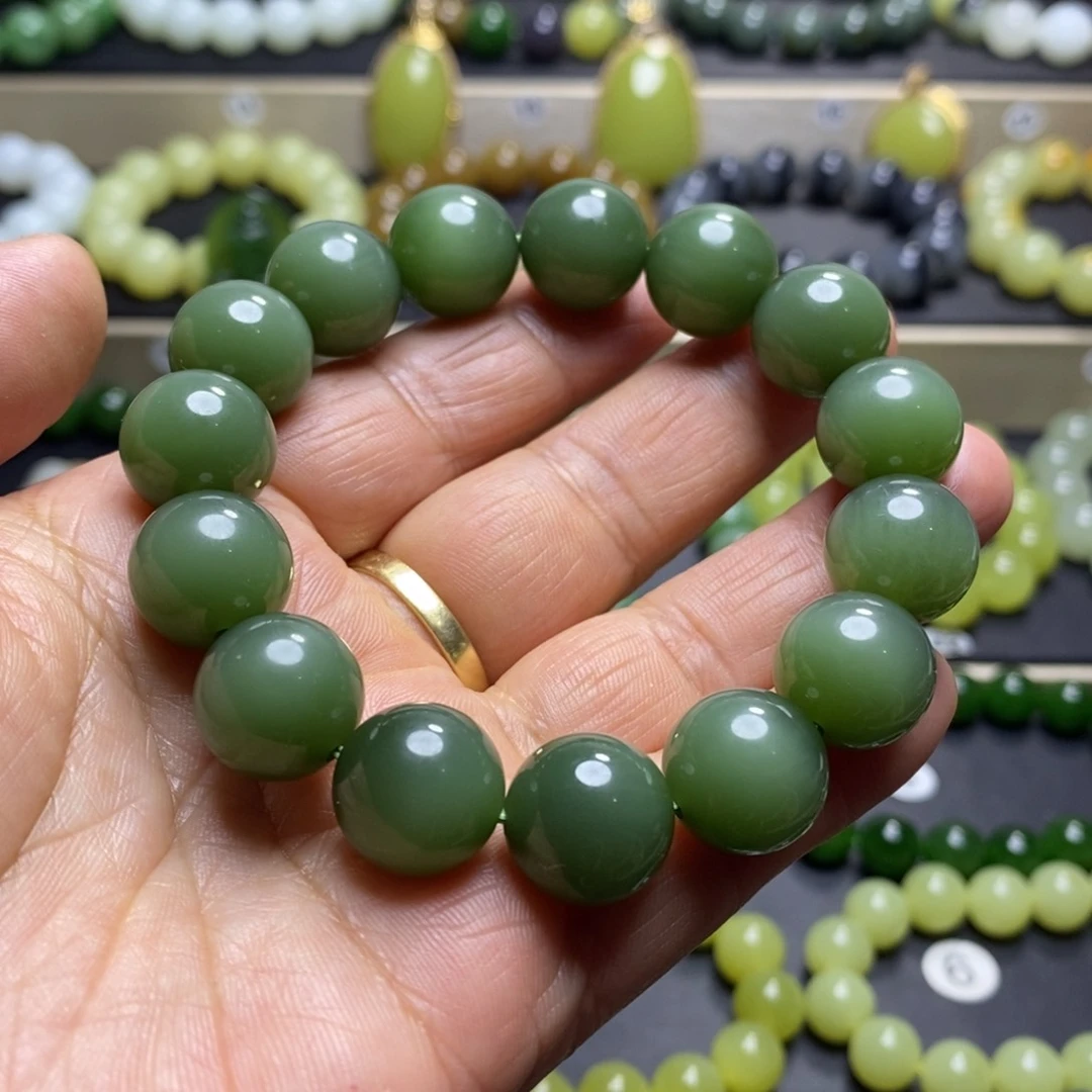 和田玉手串未镶嵌