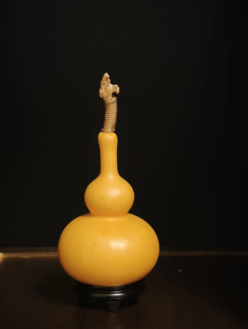 盘玩优选天然小葫芦手把件文玩带龙头福禄葫芦精品