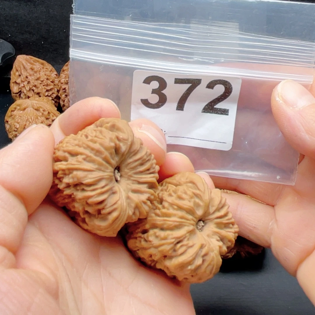 文玩核桃把件南疆高炮拉丝凹底35