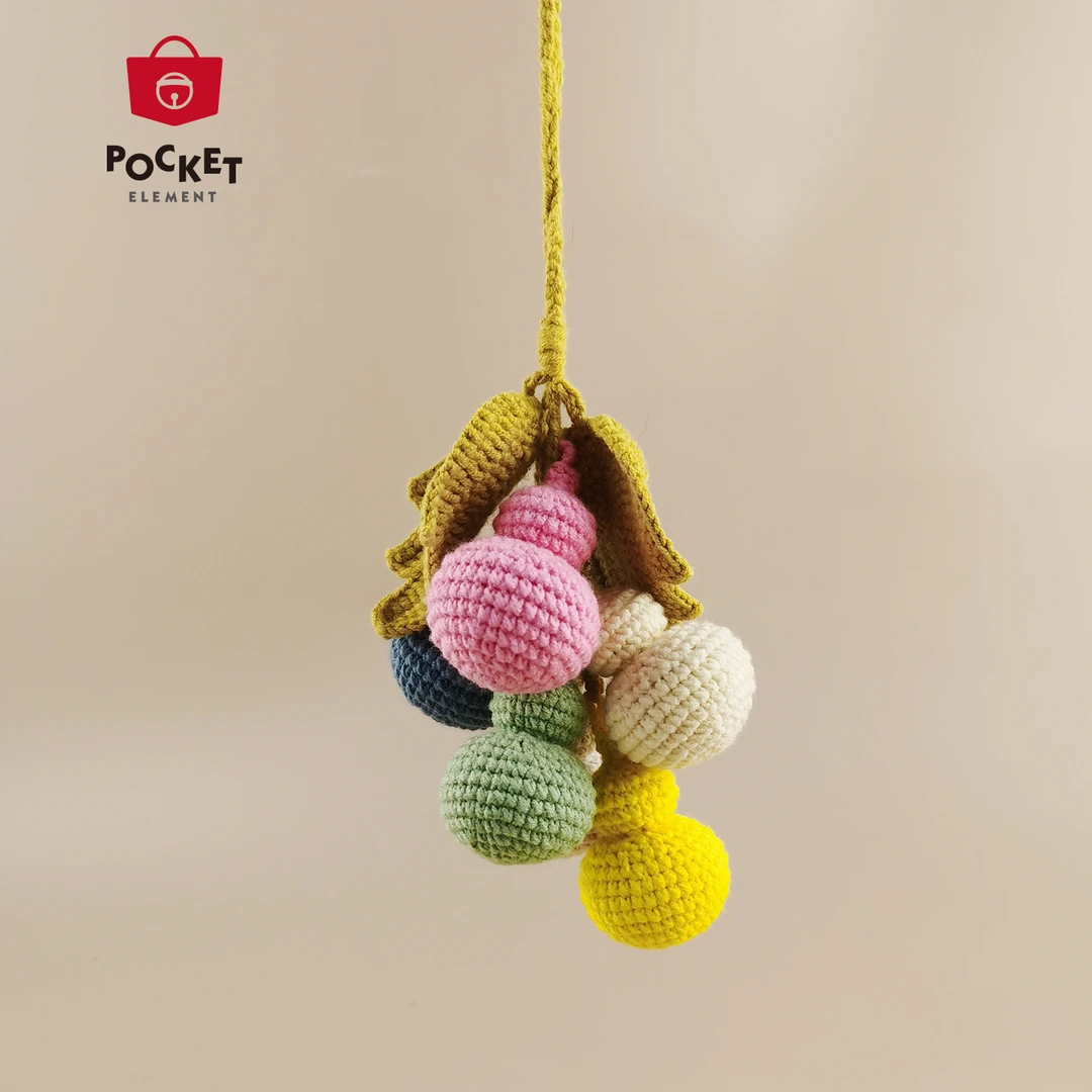 PocketElement 好看小葫芦一串6个包包挂件挂饰钥匙扣高级感礼物