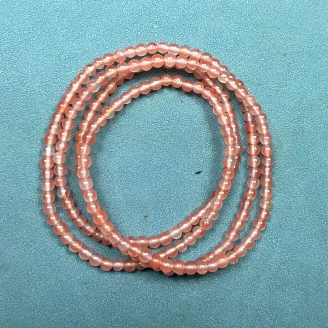 未镶嵌多圈南红玛瑙