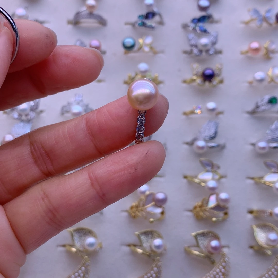 淡水珍珠耳饰合金