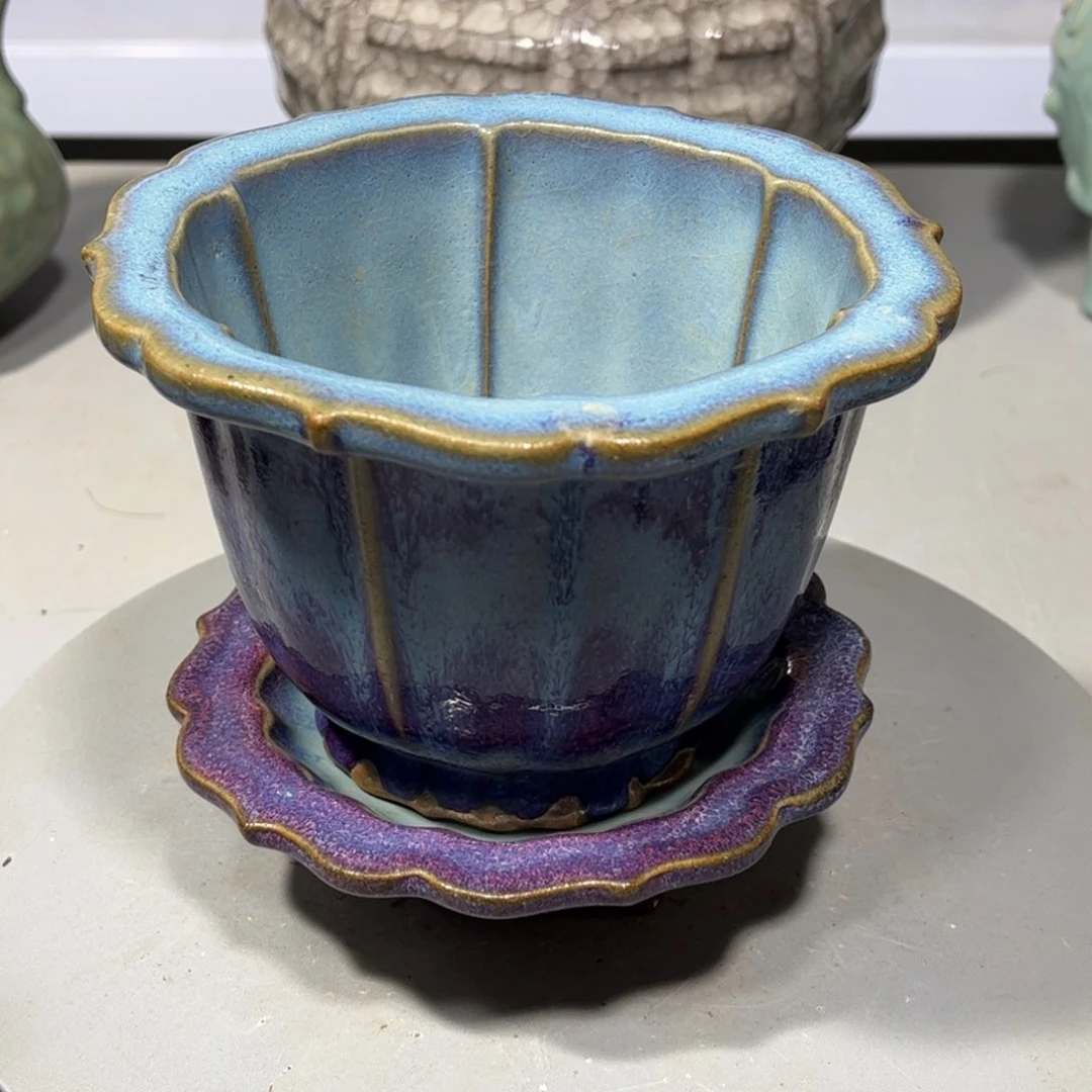 瓶钧窑瓷器品相完美