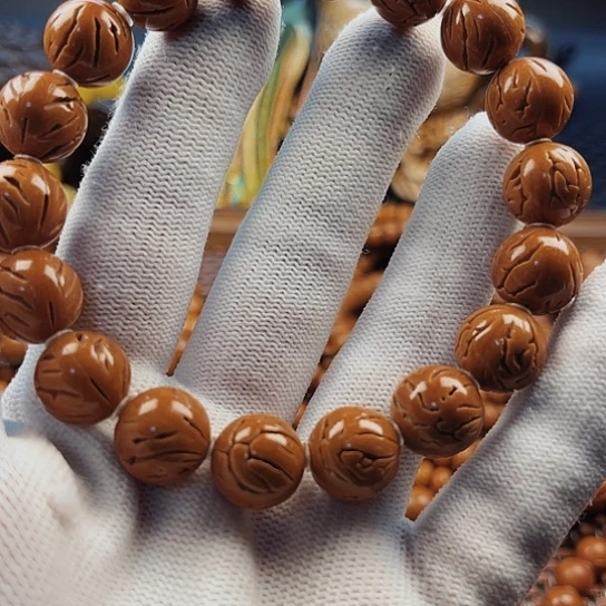 桃核手串13尺寸赤龙