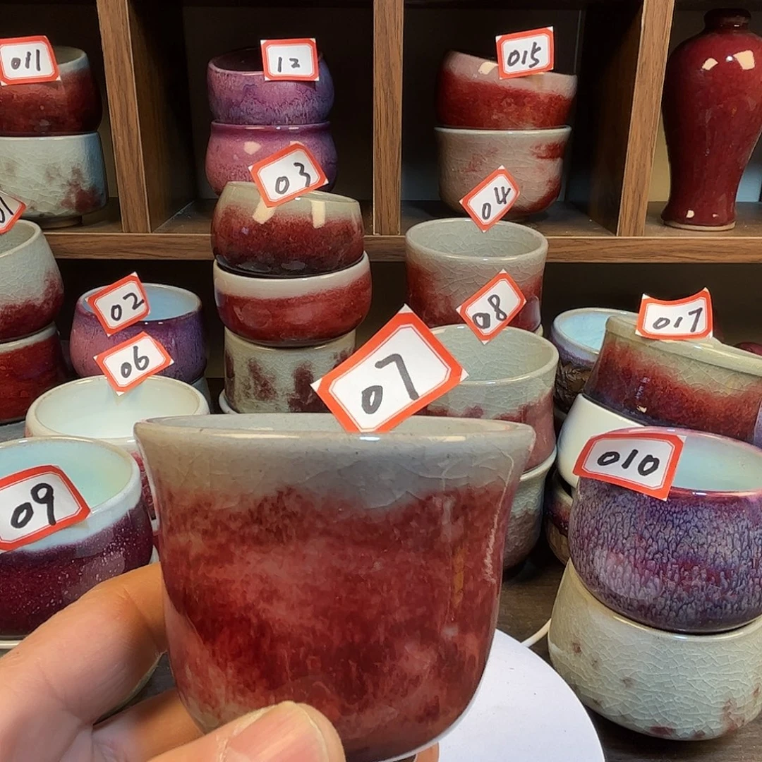 钧瓷杯子#钧瓷#原矿釉#高温#茶器#非遗传承