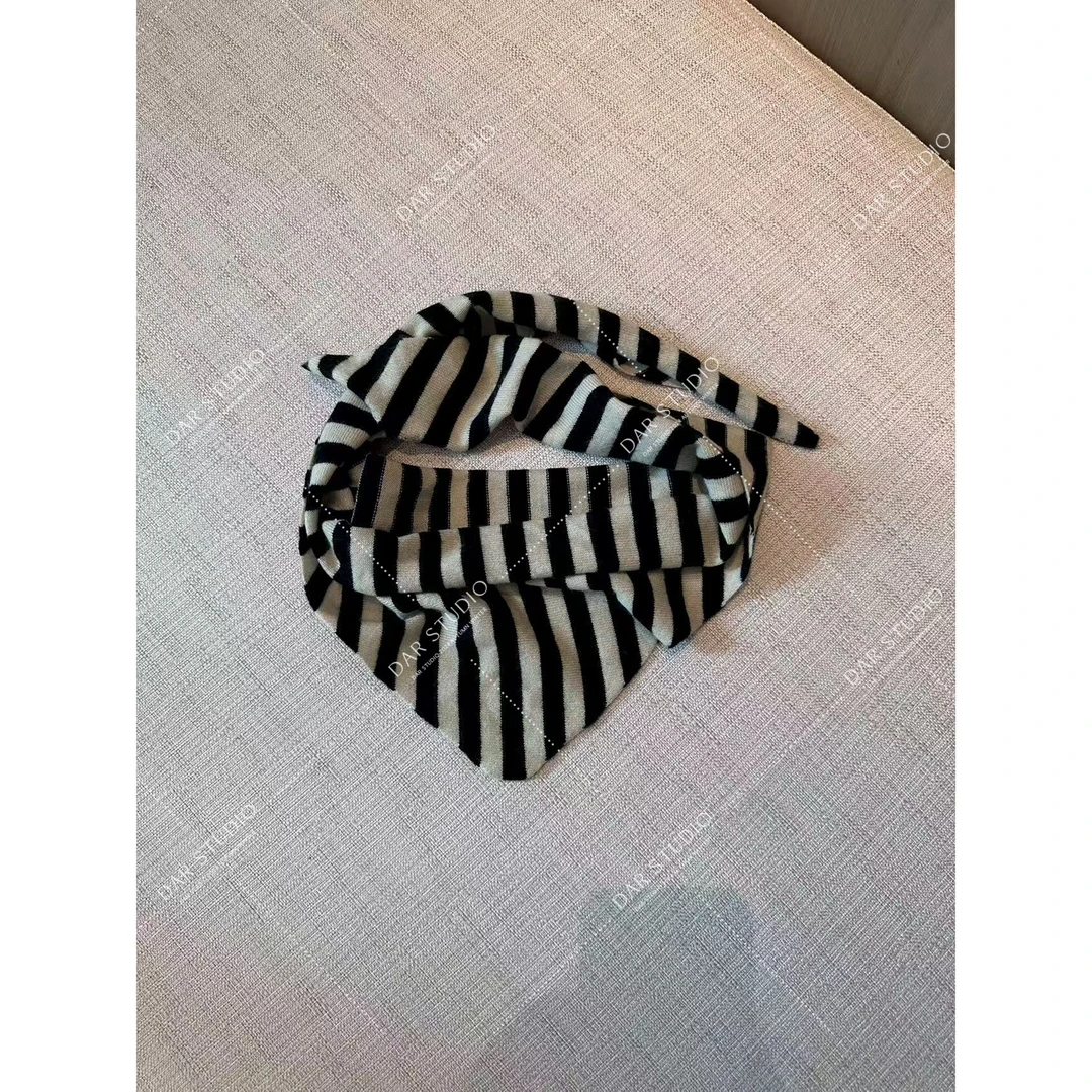 DAR STUDIO 高线系列 【条纹披肩】绵羊毛山羊绒新款休闲百搭披肩