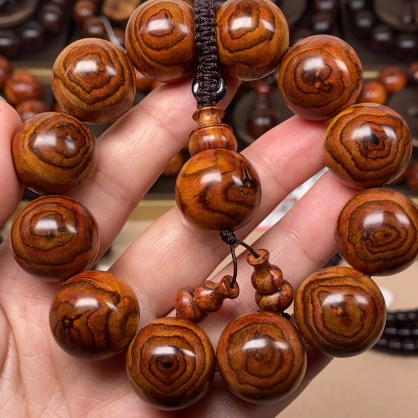 【闪购商品】黄花梨/降香黄檀手串/手链海南黄花梨2.0蜘蛛天眼