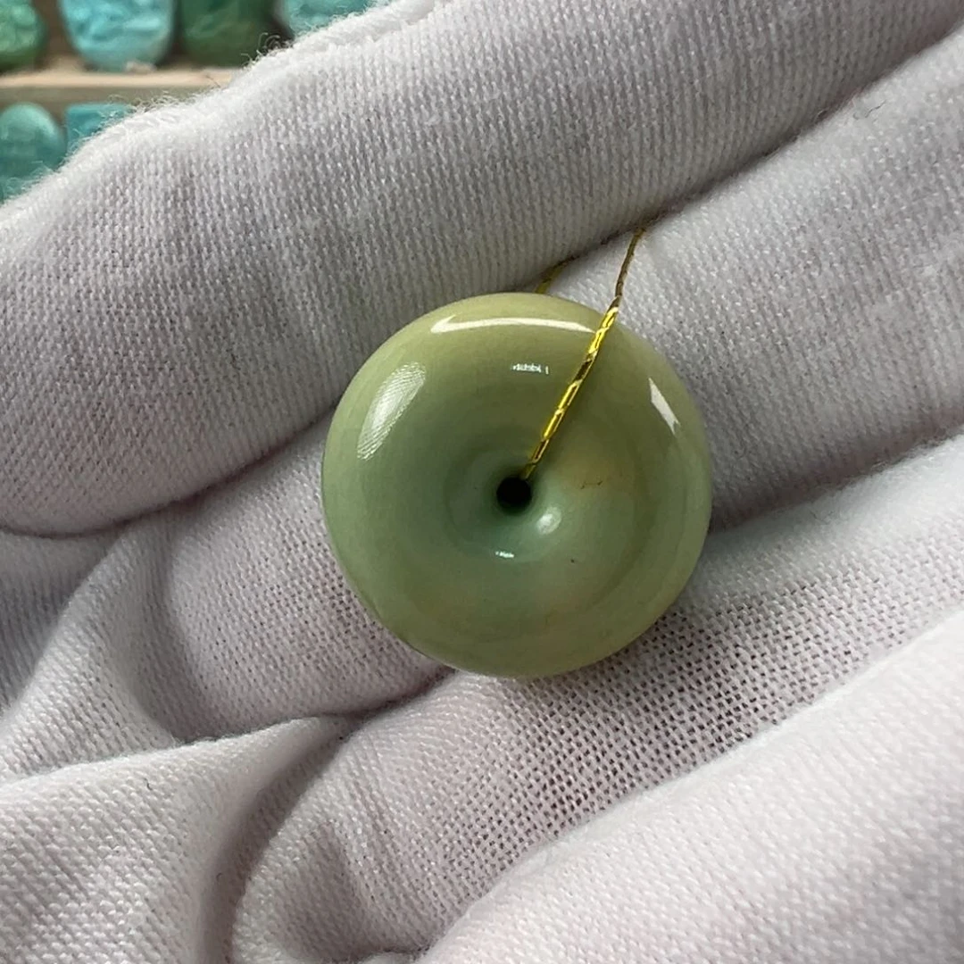 未镶嵌绿松石平安扣18.3x9.6mm