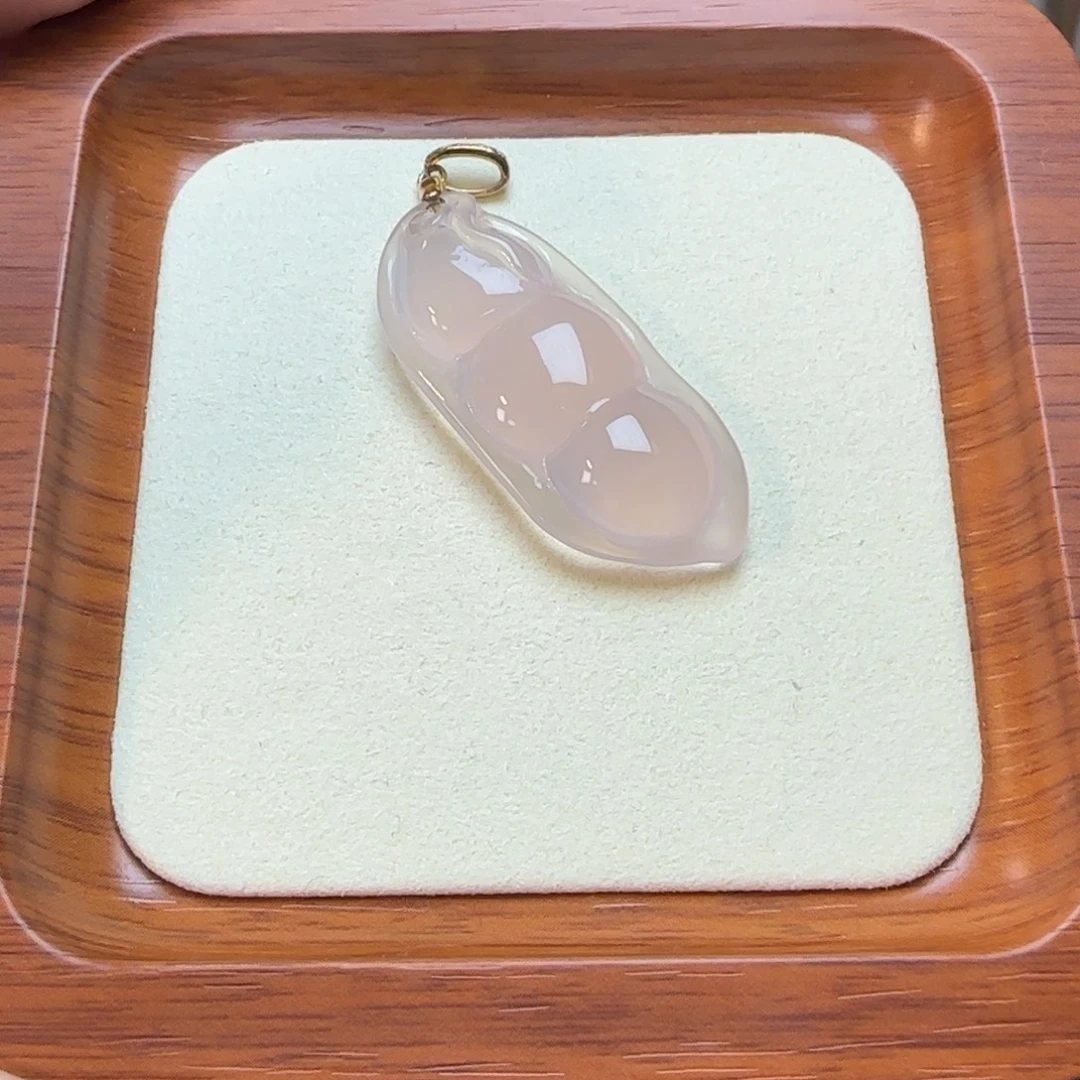 玛瑙/玉髓银S925镀金镶嵌吊坠(不含链)