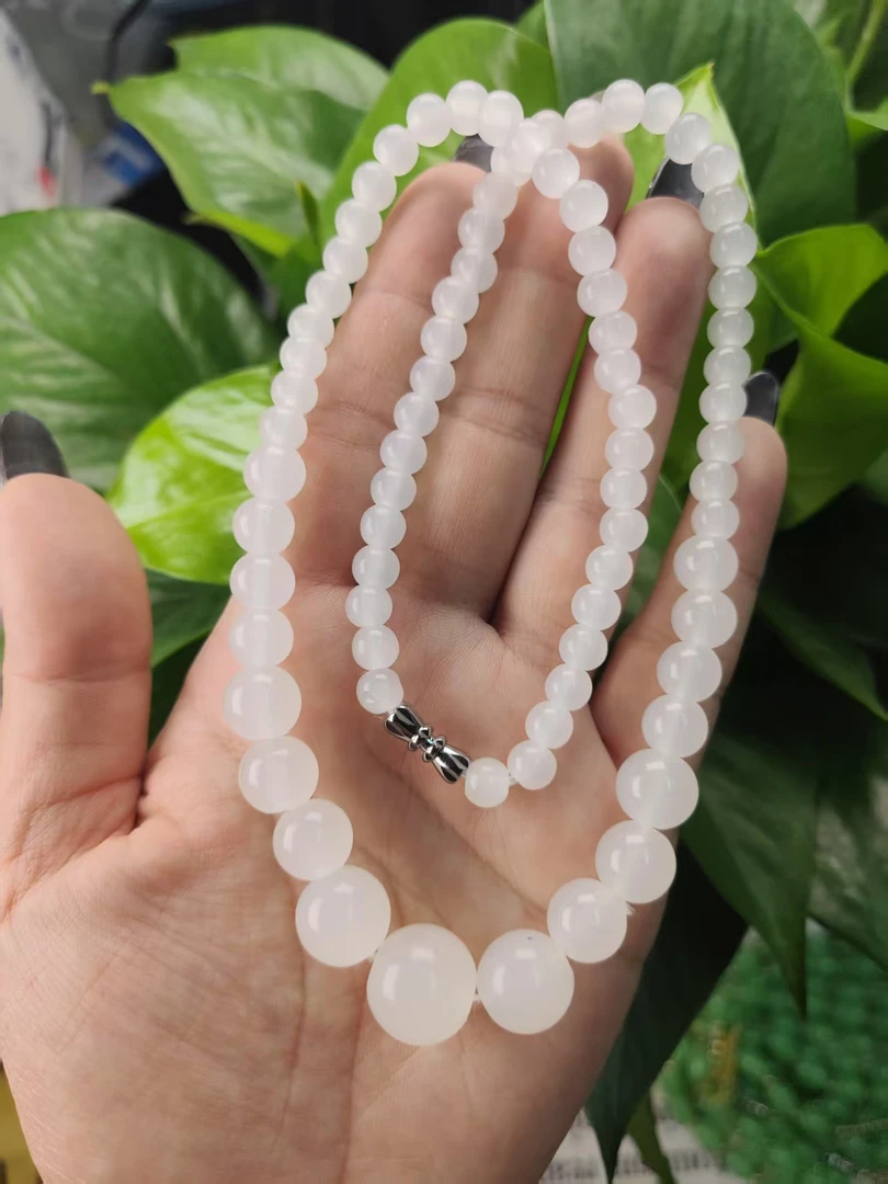 璀璨夺目,独具匠心+时尚大气经典白色塔链项链