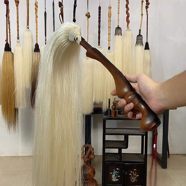 纯手工制作马尾拂尘