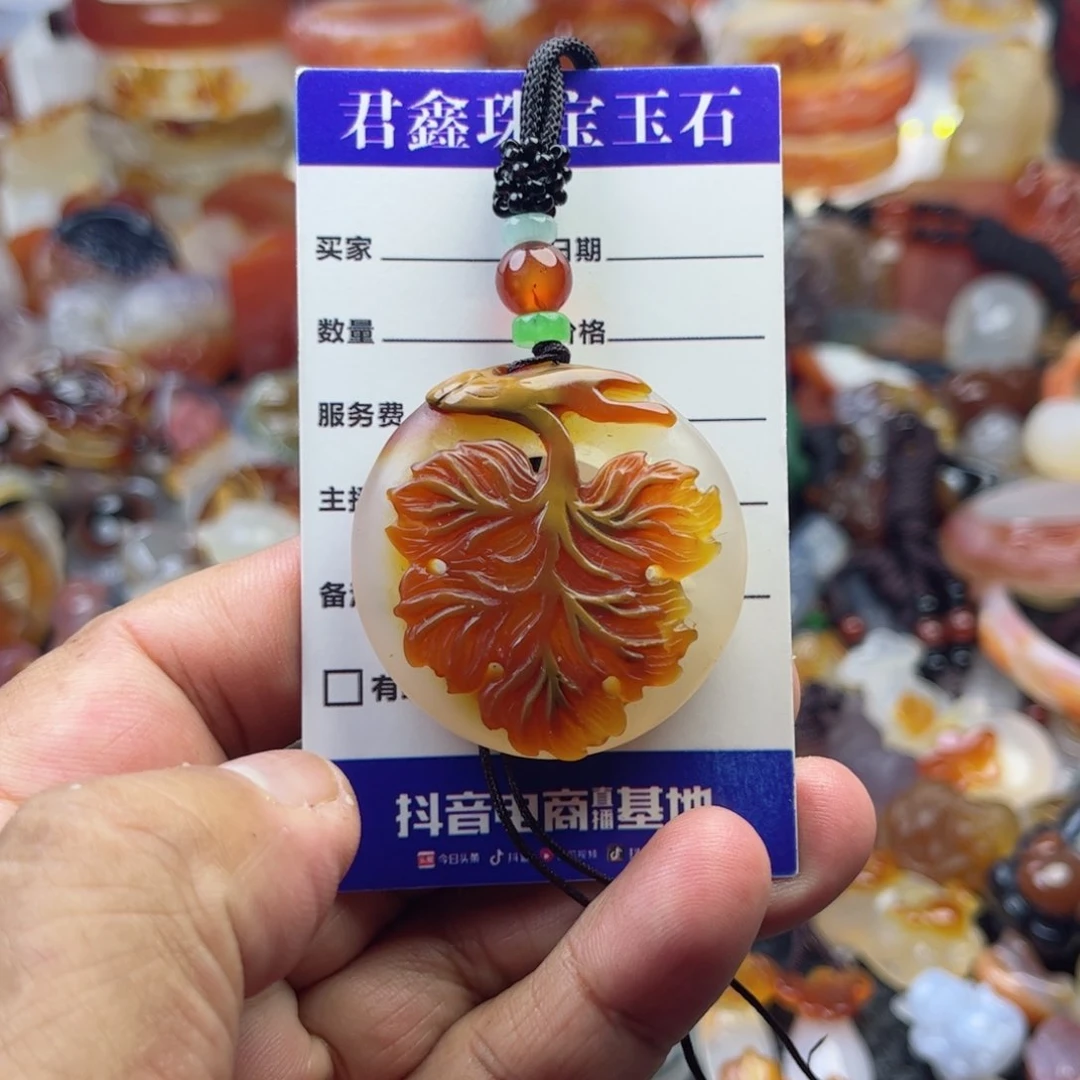 玛瑙/玉髓颈饰未镶嵌秋****浅