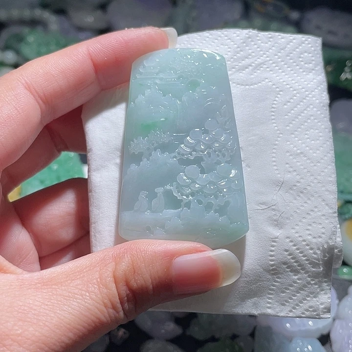 颈饰未镶嵌翡翠天