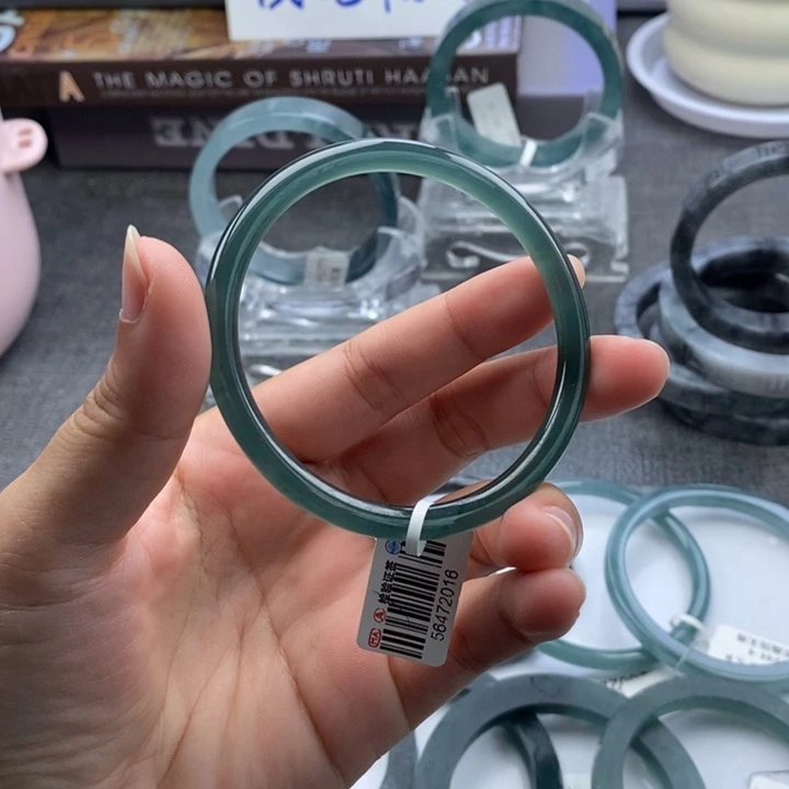 未镶嵌定制定制翡翠冰透叮当56.3