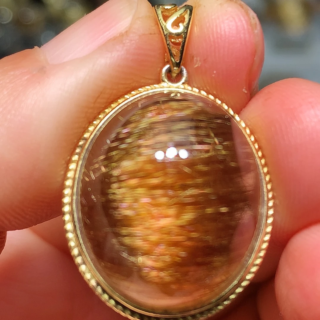 珠宝半成品银S925镀金镶嵌水晶定制款