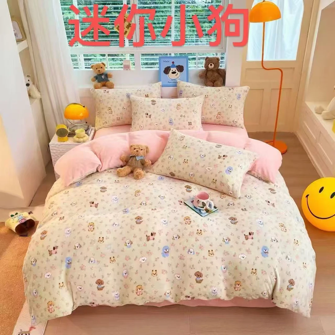 牛奶绒四件套加厚保暖防静电冬季