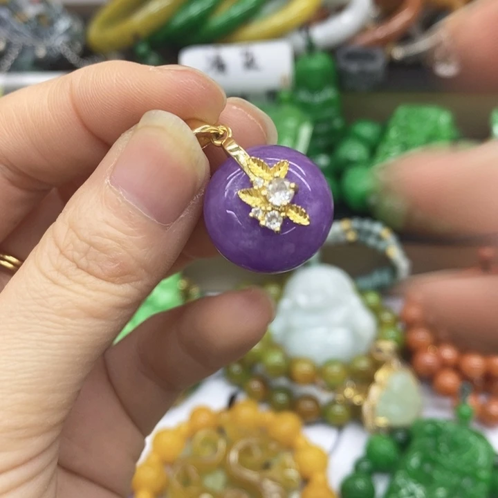 翡翠未镶嵌手链项链23