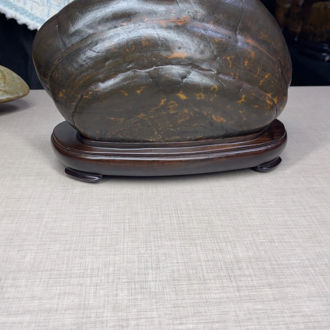 石材广西大化彩玉石配底座