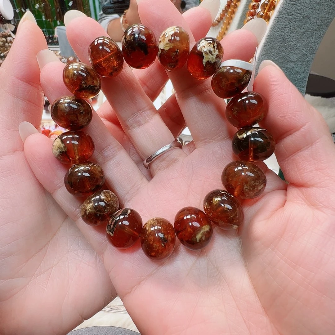 鸿****琥珀未镶嵌裸石抚顺琥珀15花蜡