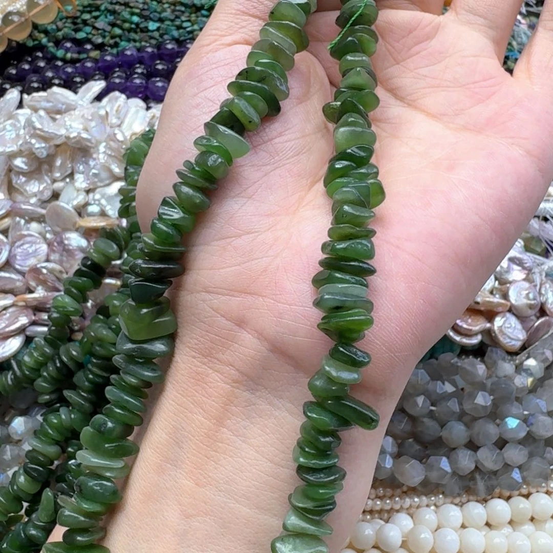 合金玛瑙/玉髓珠宝半成品一条8mm俄碧玉