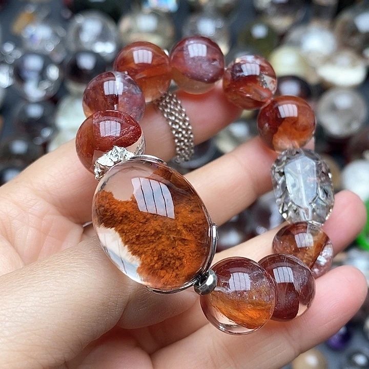 水晶裸石未镶嵌兔毛胶花