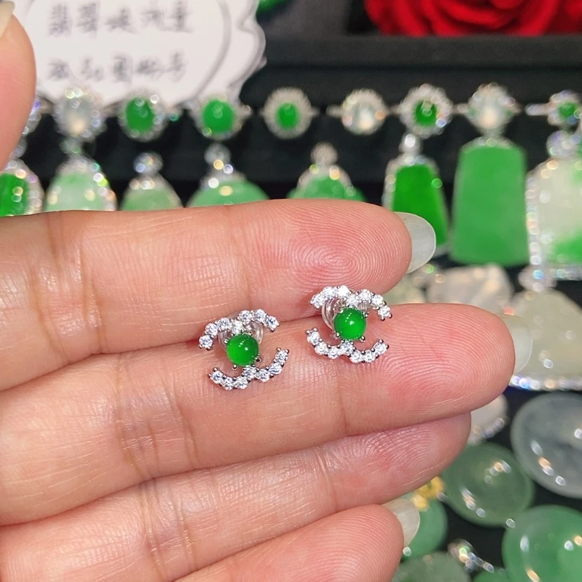 【闪购商品】未镶嵌翡翠耳饰天然翡翠