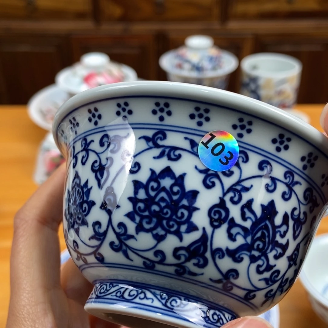 手绘现代茶具非古董