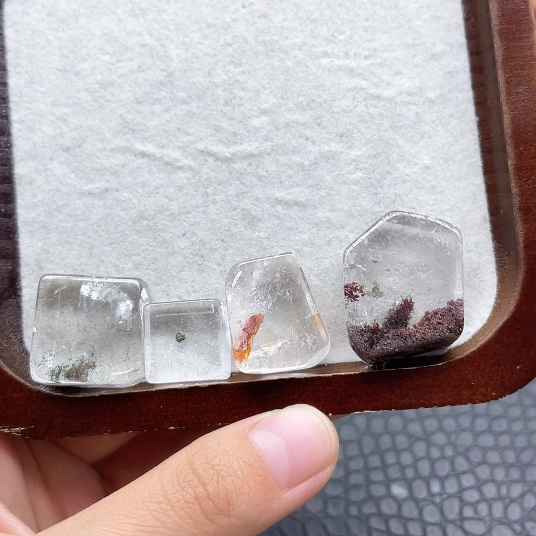 水晶珠宝半成品未镶嵌3绿幽灵方块