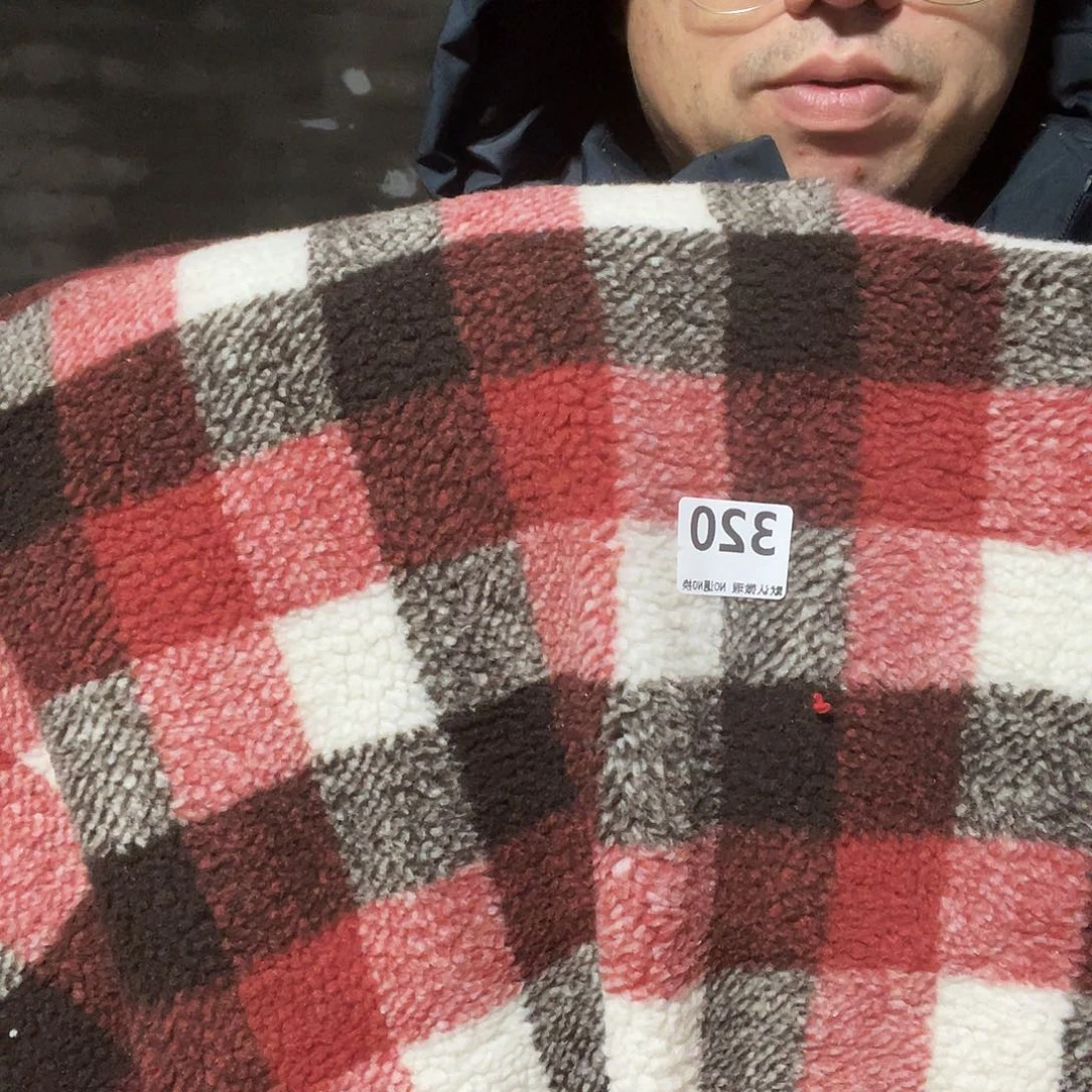 化纤宽1.6米单面羊羔绒2米价320