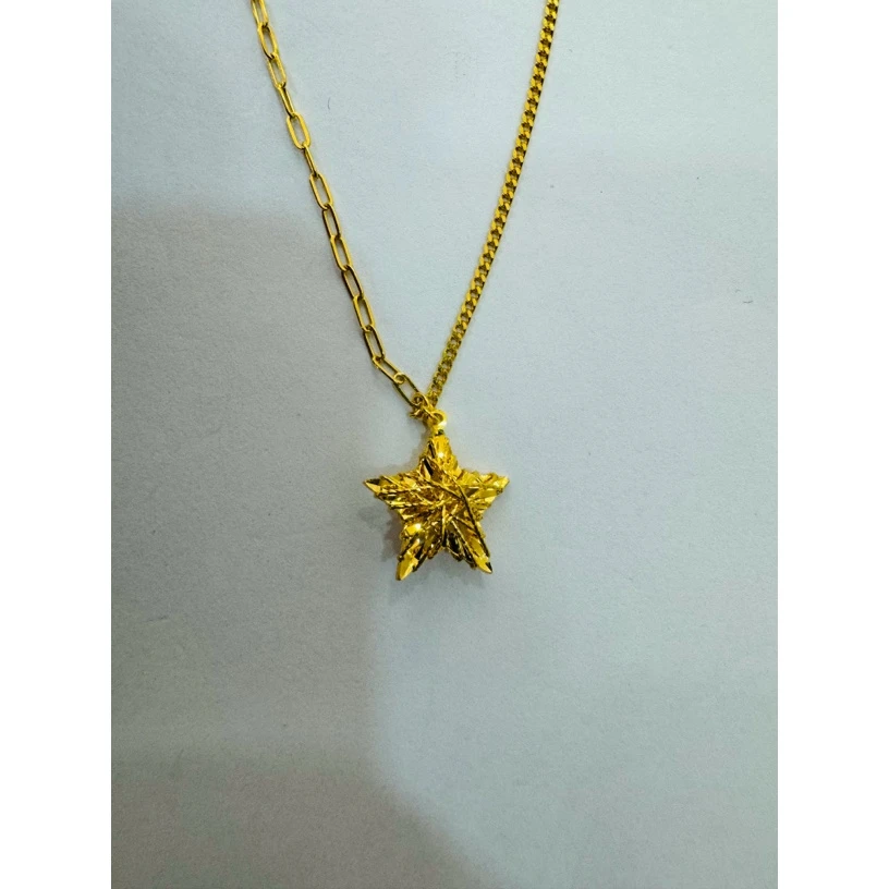 【小云专享】足金999投资金 镂空五角套链 5.21 GP