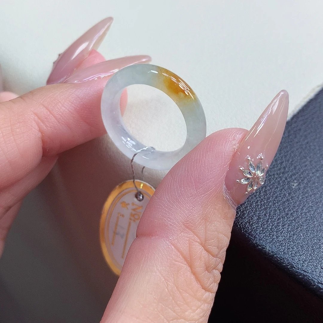 翡翠未镶嵌戒指13号