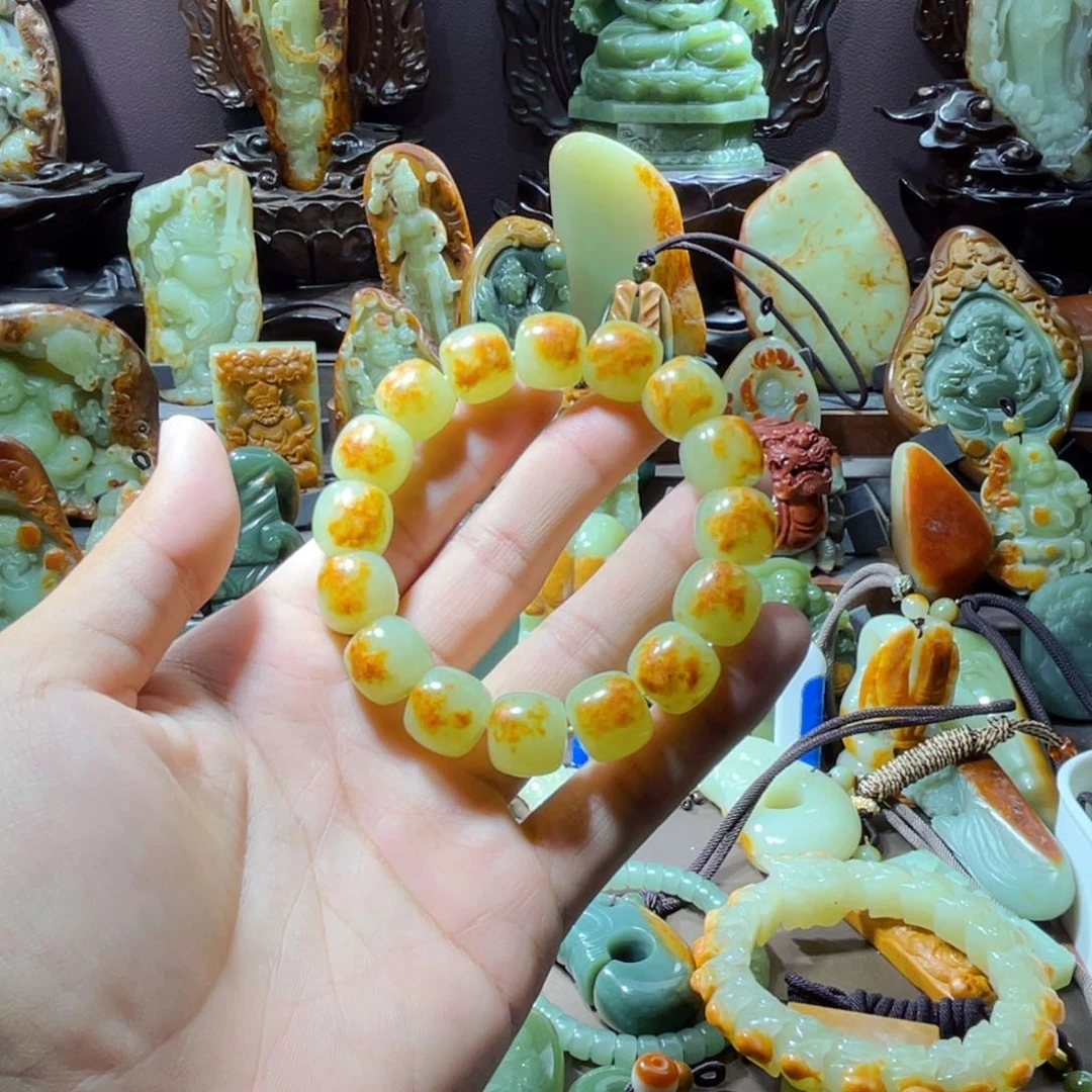 岫岩河磨玉（透闪石质玉）未镶嵌珠宝奇石