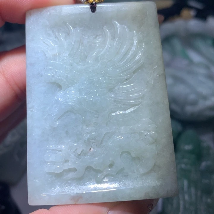 翡翠未镶嵌颈饰保真天然A货翡翠