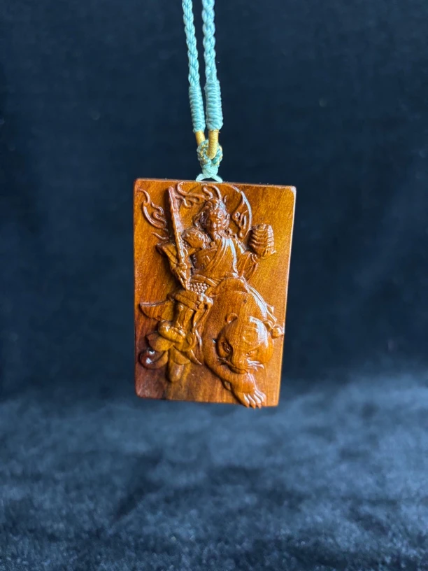 财神老爷赵公明461牌子（纯雷击木）