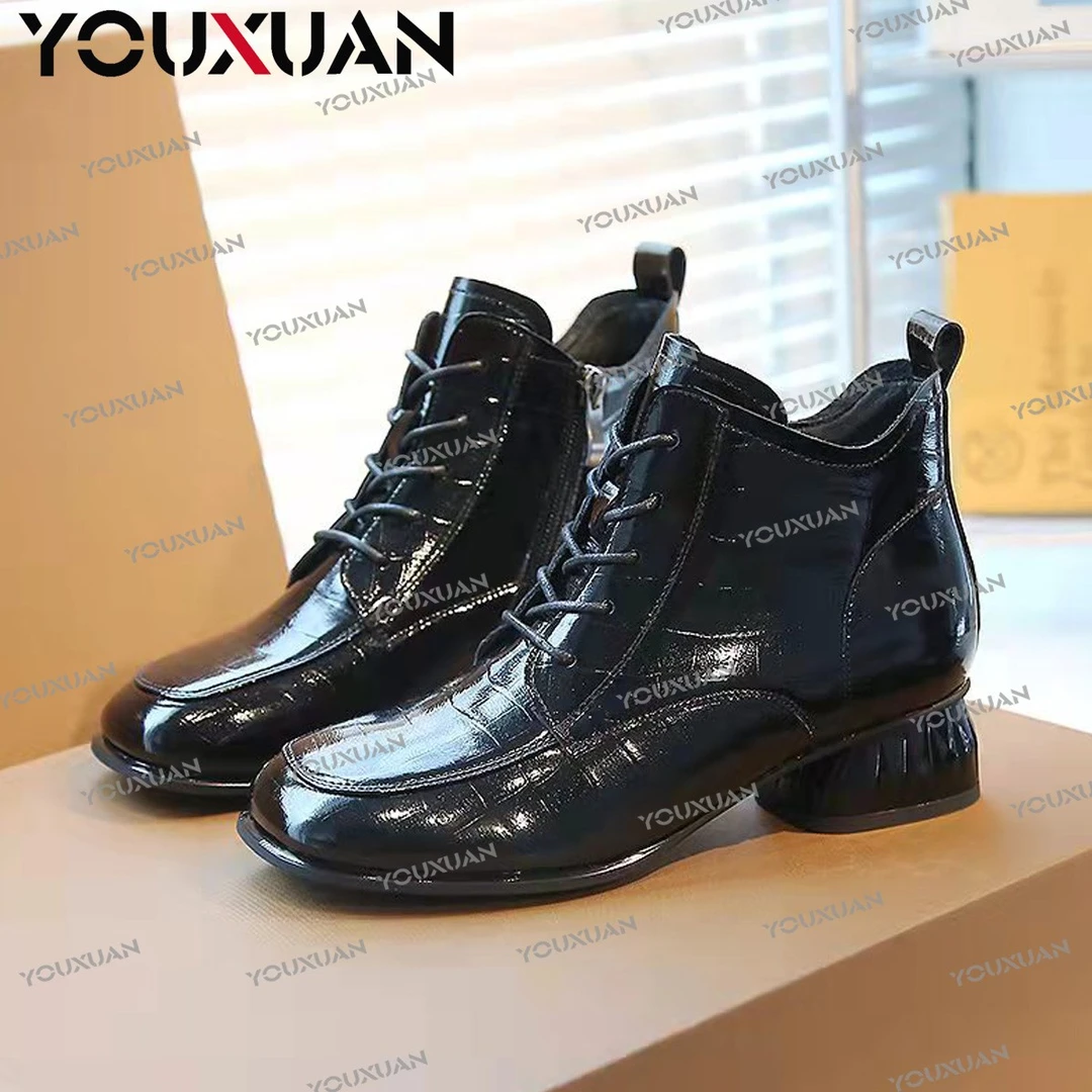 品牌女鞋【超级爆品来了】【定制时装靴】时尚英伦秋冬29007