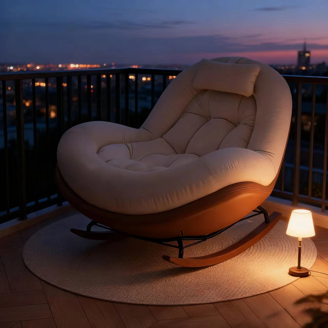 摇摇椅躺椅成人大人可睡觉2025新款单人懒人沙发家用客厅阳台休闲