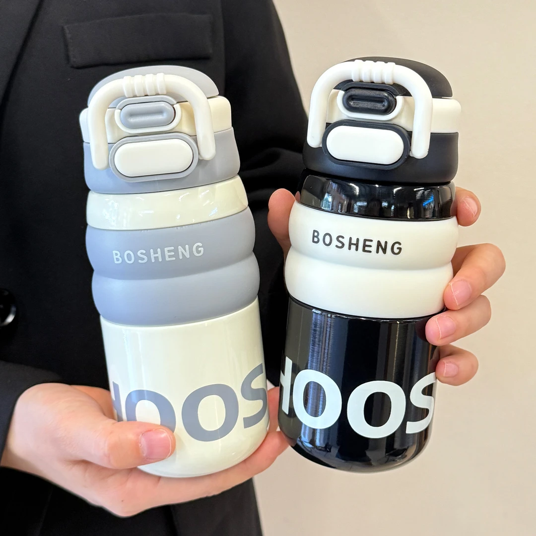 双饮保温杯316不锈钢儿童水杯上学专用男女生高颜值运动吸管杯子