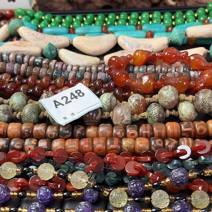 杰***措玛瑙/玉髓未镶嵌颈饰