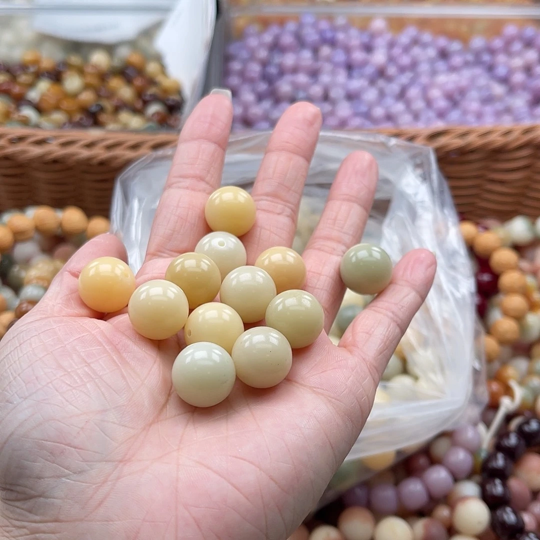 白玉菩提吊坠A/14mm/35颗