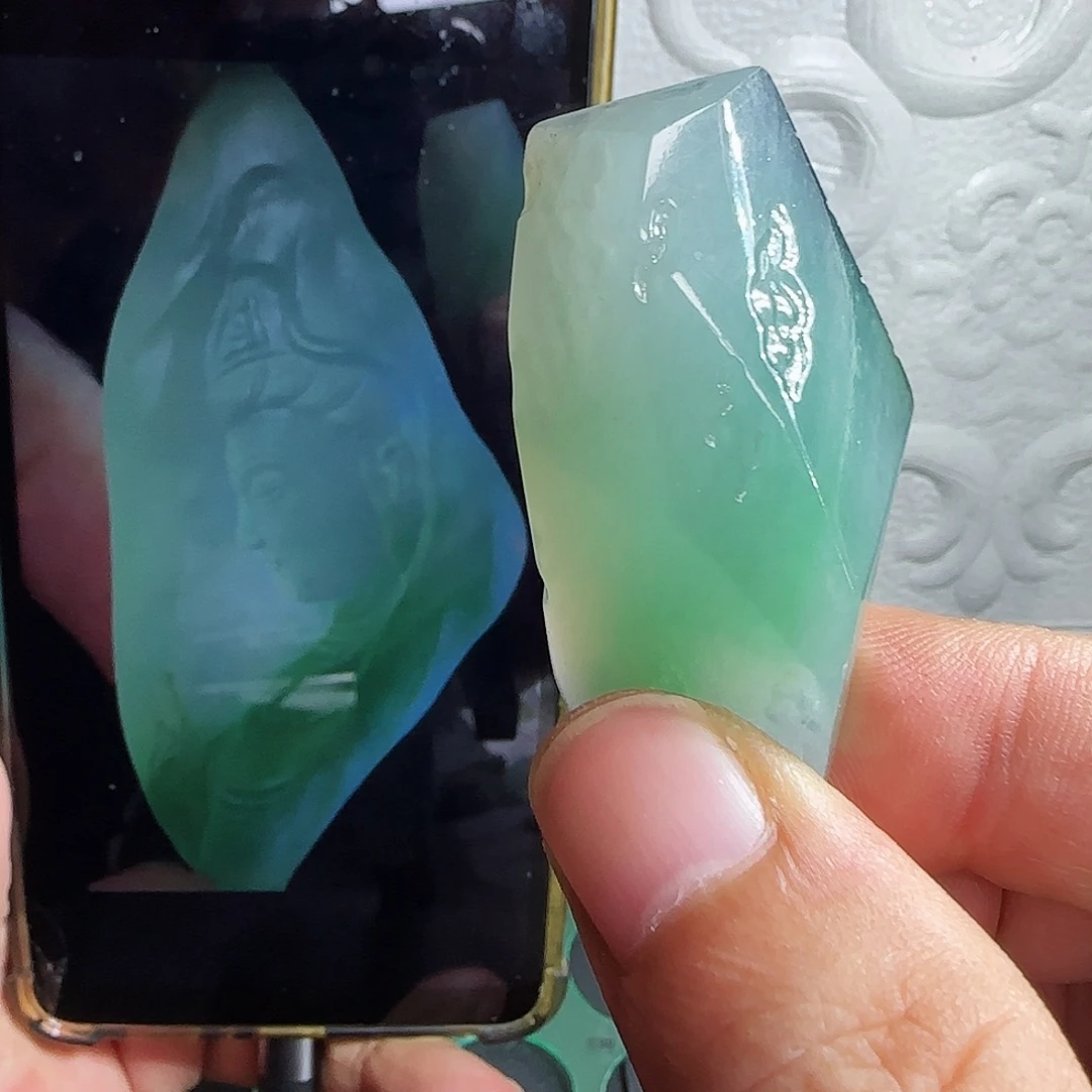定制翡翠未镶嵌翡翠包工