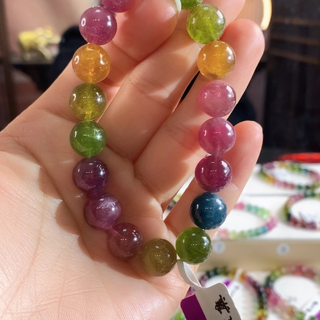 手链未镶嵌碧玺G2203素圈颜色微差