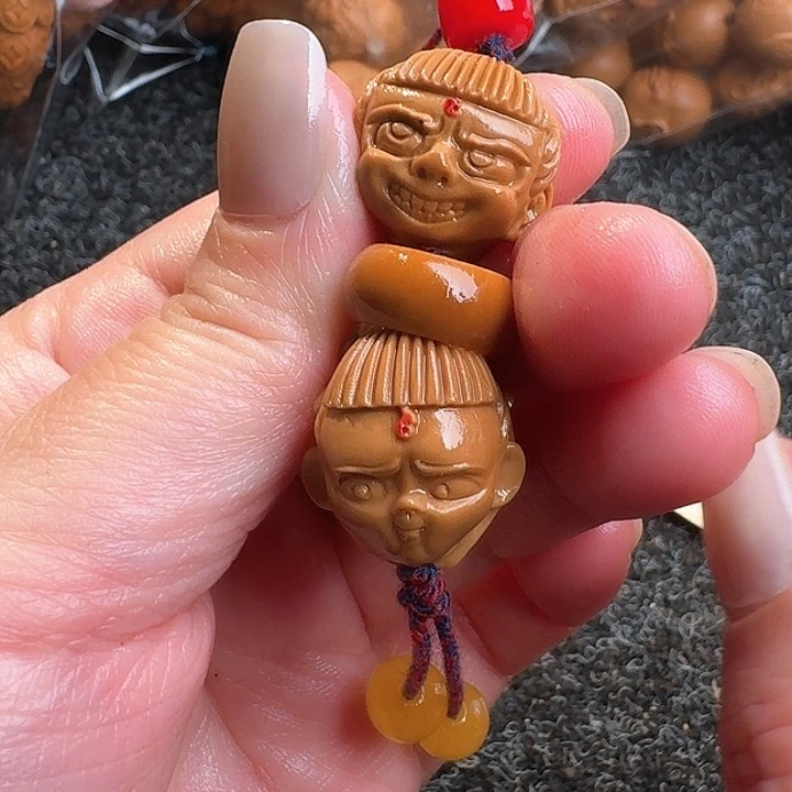 橄榄核吊坠橄榄哪吒