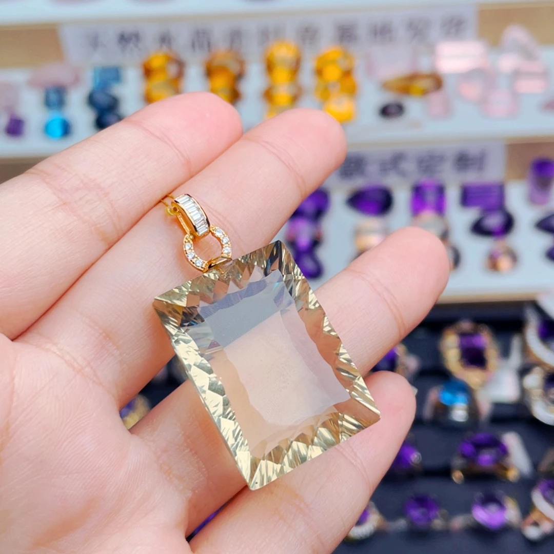 水晶珠宝半成品银S925镶嵌天然保真