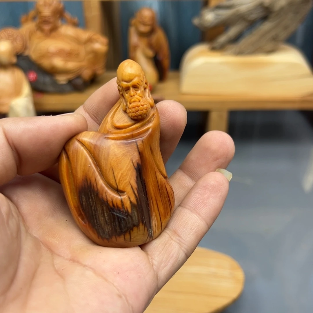 大***树木崖柏木摆件手把件