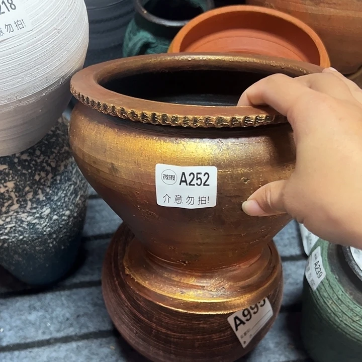 252瑕疵窑裂带孔高18口18