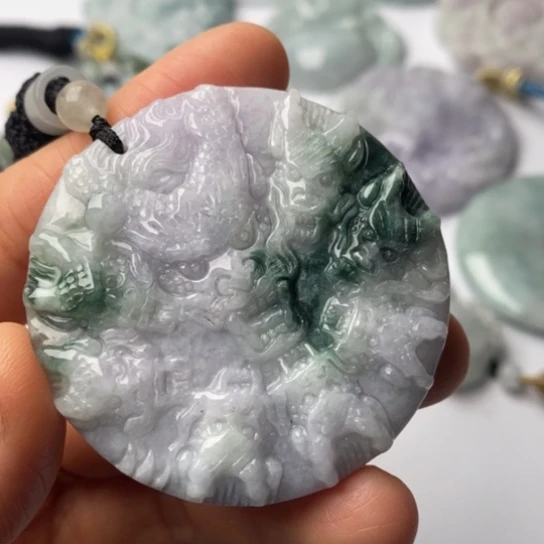 翡翠未镶嵌挂件翡翠