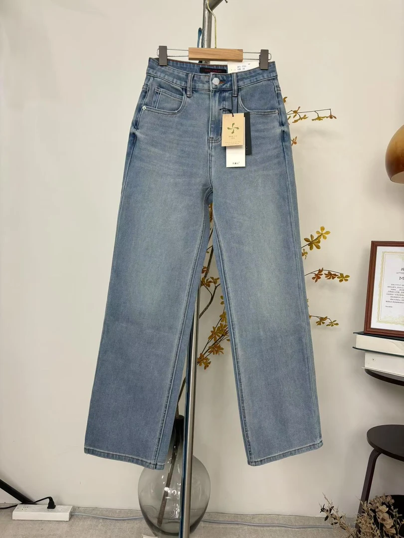 SU【25】代E3 愫萌 MWMA 黑标301系列四面弹卡标窄版直筒牛仔裤~