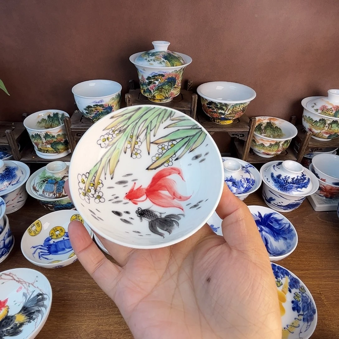 忠意堂釉下彩金玉满堂微瑕不退