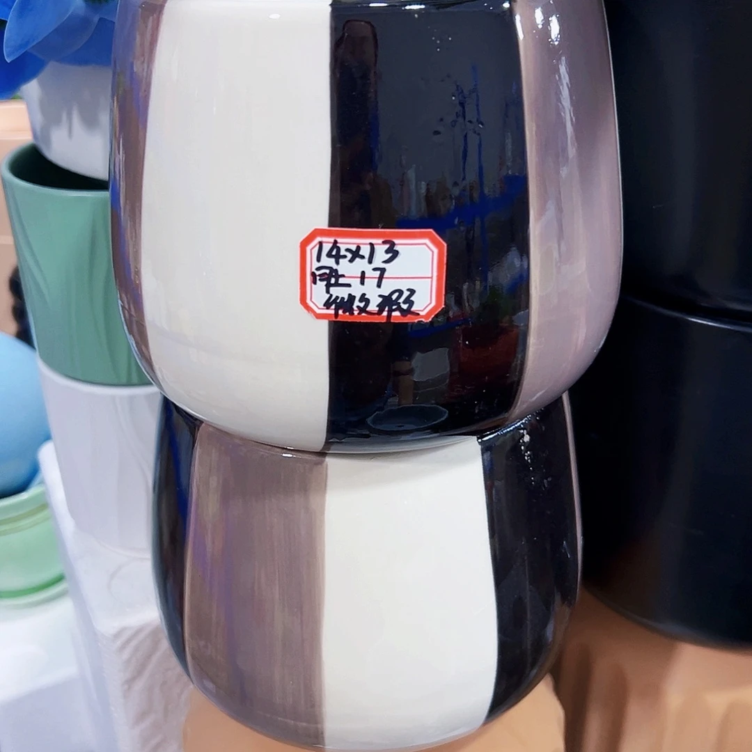 外贸尾单陶瓷花盆凑单10米包邮